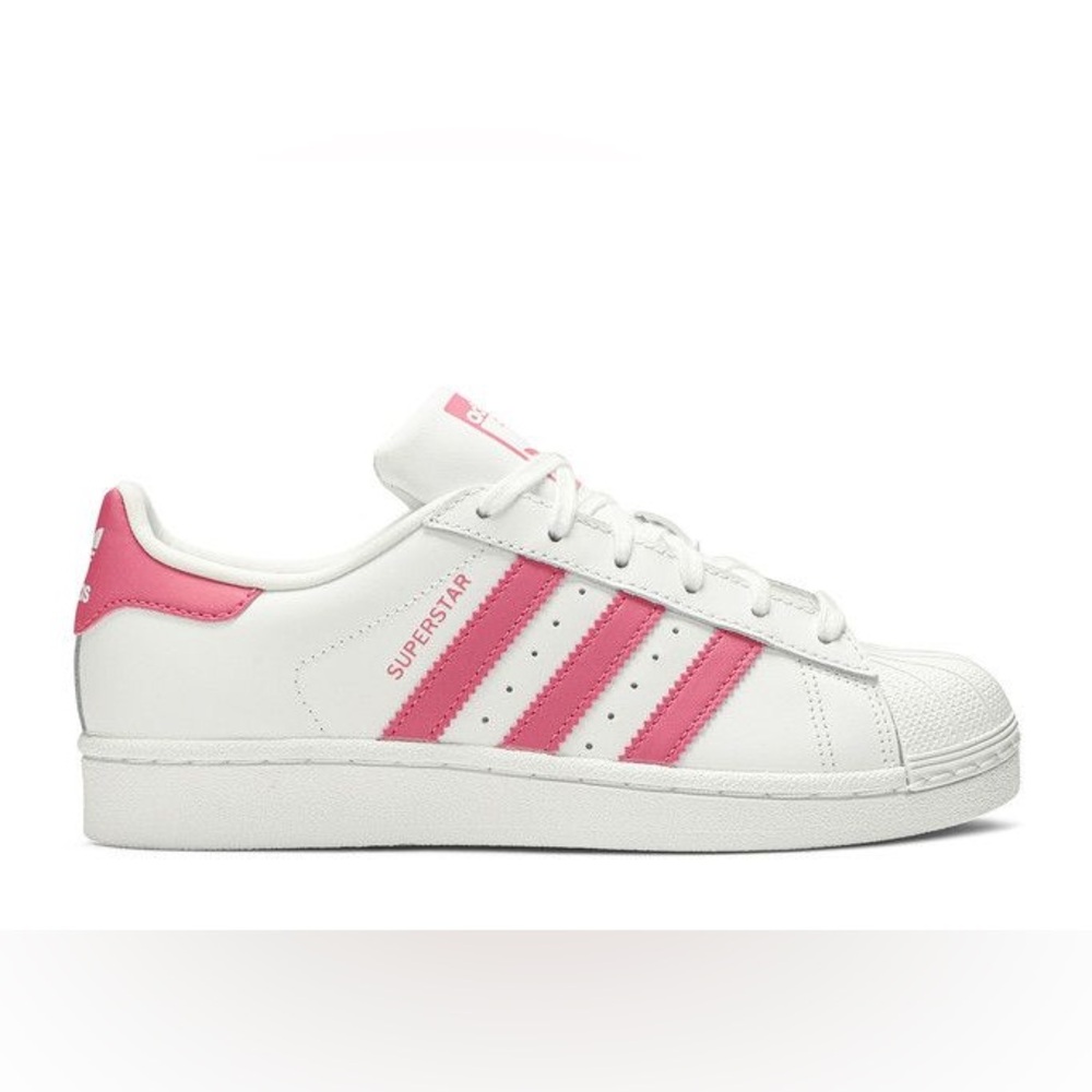 Brand NewAdidas Superstar J 'White Real Pink'